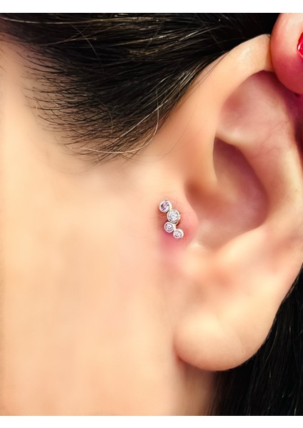 Çelik Kıkırdak Helix Tragus Piercing (1ADET)