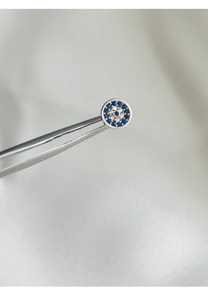 Çelik Nazar Gözlü Kıkırdak Helix Tragus Piercing (1ADET)
