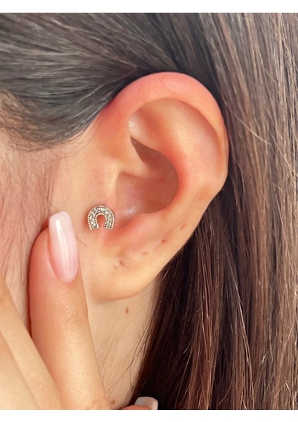 Çelik Nal 🧲 Figürlü Kıkırdak Helix Tragus Piercing (1ADET)