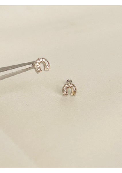 Çelik Nal 🧲 Figürlü Kıkırdak Helix Tragus Piercing (1ADET)