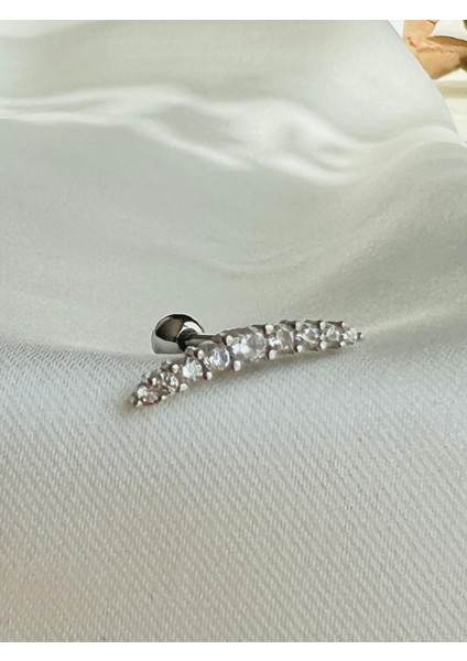 Çelik Kıkırdak Helix Tragus Piercing (4 Adet )