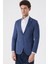 Indigo Mavi Slim Fit Kılıç Yaka Ceket 30158320 1