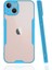 Apple iPhone 14 ile Uyumlu Kılıf Kamera Korumalı Colorful Silikon Kapak - Mavi 1