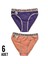 Kadın Diana Bikini Külot 6'lı Çok Renkli Paket 1