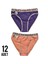 Kadın Diana Bikini Külot 12'li Çok Renkli Paket 1