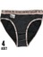 Kadın Diana Bikini Siyah Külot 4'lü Paket 1