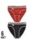 Kadın Diana Bikini Külot 6'lı Çok Renkli Paket 1
