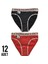 Kadın Diana Bikini Külot 12'li Çok Renkli Paket 1