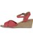 Fuşya Deri Kadın Dolgu Topuklu Espadril Sandalet 01WS11100 4