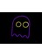 Rgb Neon LED Pacman Oyun Figürü Tabela / 35X35 4