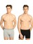 Erkek Elastan Likralı Boxer 6'lı Paket (3 Siyah - 3 Gri) 1