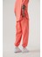 Oversıze Basıc Paça Lasiktli Jogger Eşofman Pembe 3