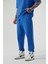 Relaxed Basıc Paça Lastikli Jogger Eşofman Açık Mavi 4