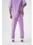 Relaxed Yıkamalı Luxury Basıc Jogger Eşofman Lila 3