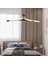 Simon Mat Siyah Boyalı 30 Watt LED 300K Salon Oturma Odası Genç Odası Ledli Avize 1