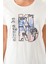 2403 Always Be Kind Krem Kadın Kısa Kol Pijama Takım 5