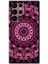 MRC İletişim Samsung Galaxy S22 Ultra Kılıf Hd Desen Baskılı Arka Kapak + Temperli Cam - Mandala Patterns Kaleidoscope 2