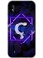 Samsung Galaxy A10 Kılıf Hd Desen Baskılı Arka Kapak + Temperli Cam - Dark Neon Yaprak Ç Harfi 2