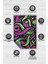 Soyut Graffiti Dokuma Tabanlı Yıkanabilir Dekoratif Graffiti Halısı 4