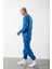 Regular Bisiklet Yaka Basic Sweatshirt Saks 3