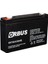 Akü 6 Volt 7 Amper Orbus (150 x 50 x 94 Mm) 1