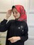 Eflatun Scarf Dijital Baskı Tomurcuk Desen Rayon Eşarp 00749 3