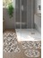 Kaymaz Taban Djt 3'lü Banyo Paspas Takımı Trend Karışık Iskandinav F5128 Kahve 1