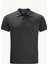 Jack Wolfskin Travel Polo M Erkek Siyah T-Shirt 1804543-6000 2