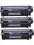 Hp Aio 3030-3050 12A (Q2612A) Siyah Muadil Lazer Toner (3 Adet) 1