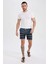 Fit Regular Fit Kısa Boy Deniz Şortu X0183AZ23HS 2