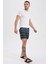 Fit Regular Fit Kısa Boy Deniz Şortu X0183AZ23HS 3