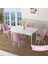 Concept Zen Serisi Açılabilir Beyaz Mermer Desen Mdf 80X132 Mutfak Masası Takımı 4 Sandalye 1