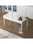 Concept Zen Serisi Açılabilir Beyaz Mdf 80X132 Mutfak Masa Takımı 4 Adet Sandalye 2