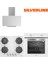 3 Lü Ankastre Set (BO6501W01-3481 BEYAZ-CS5623W01) 1