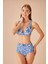 Yüksek Bel Kemerli Desenli Bikini Alt 3