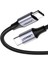 USB-C to USB-C 60W 3A QC PD Örgülü Hızlı Şarj Kablosu, 2 Metre, Siyah - 50152 1