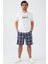 2577S Erkek Yazlık Bermuda Takım 1
