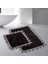 Alanur Home Moison Welsoft 2'li Banyo Banyo Paspası Siyah 1