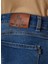 Normal Bel Dar Paça Mavi Erkek Pantolon Jeans 5