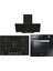 - Siyah Large Ankastre Set 1