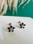 Çelik Siyah Taşlı Çiçek Model Tragus Kıkırdak Helix PIERCING(1ADET) 2