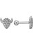 Kıkırdak Helix Tragus Boynuz Figürlü Piercing 1