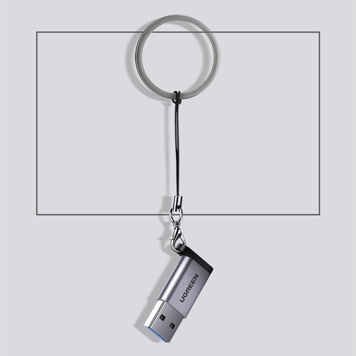 UGREEN USB-A 3.0 Male to USB-C Female 5 Gbps Dönüştürücü Adaptör, 50533