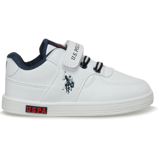U.S. Polo Assn. Erkek Çocuk Spor Ayakkabı Beyaz-Lacivert 101343350 Cameron 3Fx