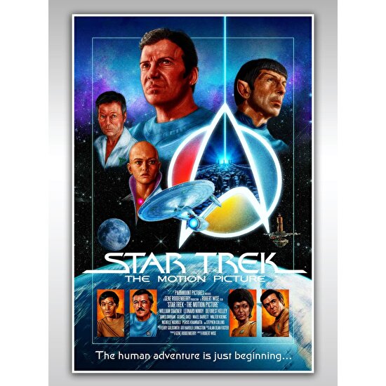 Saturndesign Star Trek Poster 40 x 60 cm Uzay Yolu Afiş - Kalın Poster Kağıdı Dijital Baskı