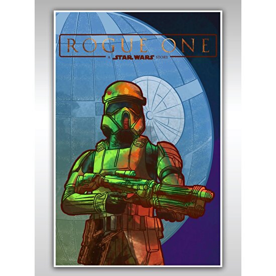 Saturndesign Star Wars Poster 40 x 60 cm Yıldız Savaşları Rogue One Afiş - Kalın Poster Kağıdı Dijital Baskı