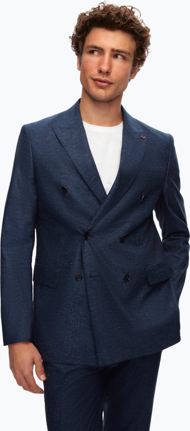 D'S Damat Slim Fit Lacivert Armürlü Takım Elbise 0HF05YS04588M görsel 4