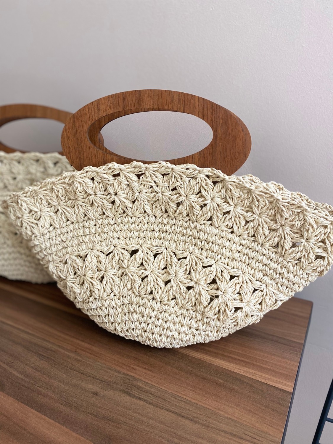 Zuviel Deco Oval Hasır Çanta görsel 2