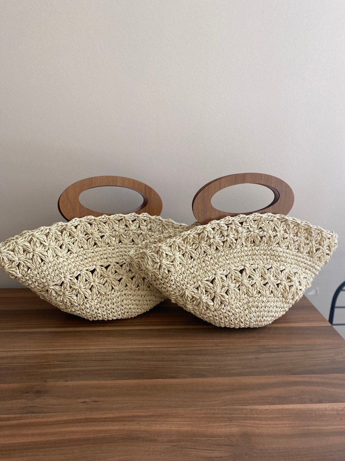 Zuviel Deco Oval Hasır Çanta görsel 3