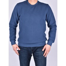 R2259  Bisiklet Yaka Mevsimlik Swet/koyu Indigo/xl
